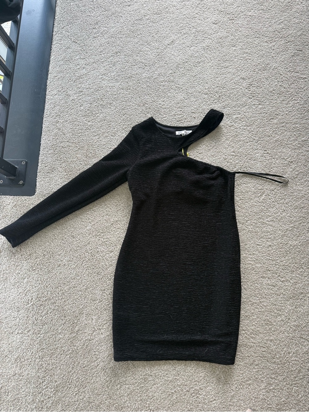 BCBGeneration Black One-Shoulder Asymmetrical Dress - Picture 2 of 2